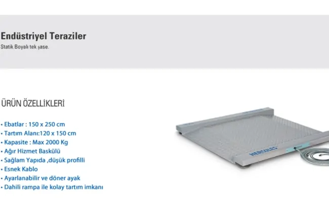 Roll-on Tartım Baskülü: OIML Onaylı Yük Hücresi ile Palet ve Ağır Yük Tartımı